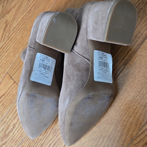 Cole Haan Elyse Brown Suede Ankle Boots In Bison Size 8 - Picture 13 of 15